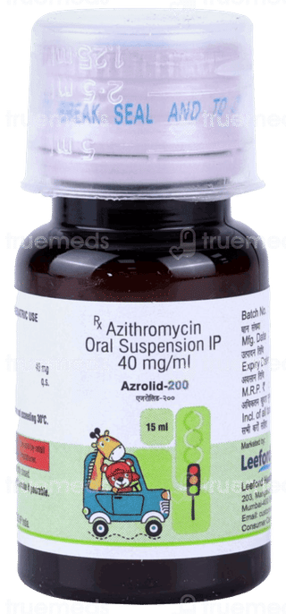 Azrolid 200 Suspension 15Ml